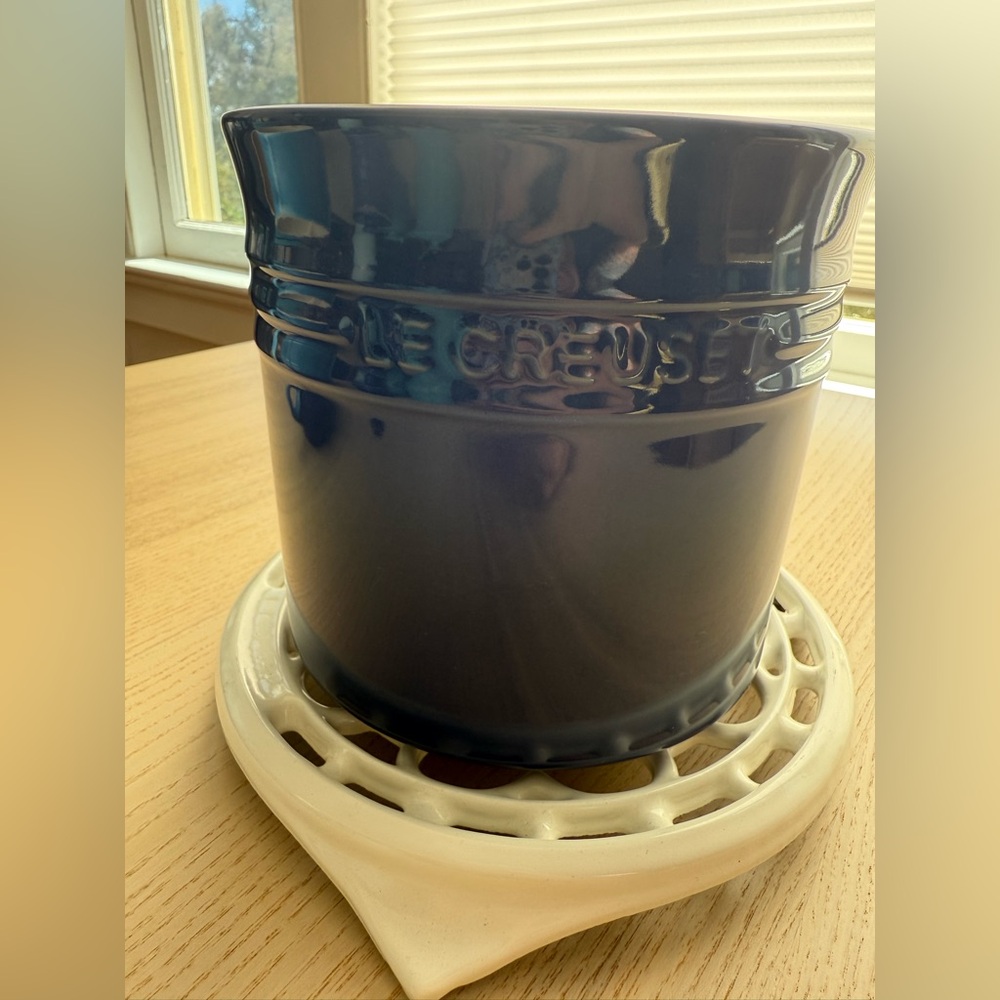 Le Creuset blue Stoneware Utensil Holder 2.3L